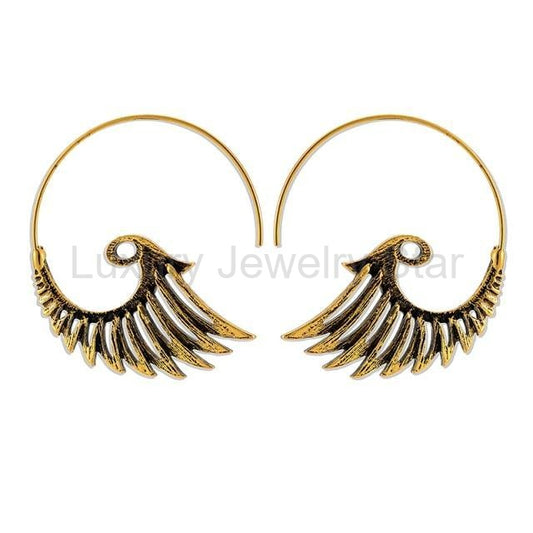 ANGEL WING STATEMENT EARRINGS - image 2