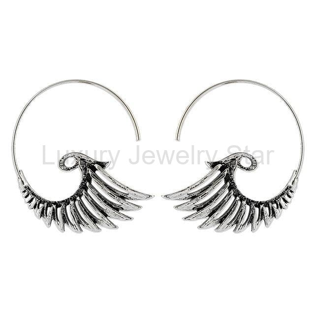 ANGEL WING STATEMENT EARRINGS - image 3