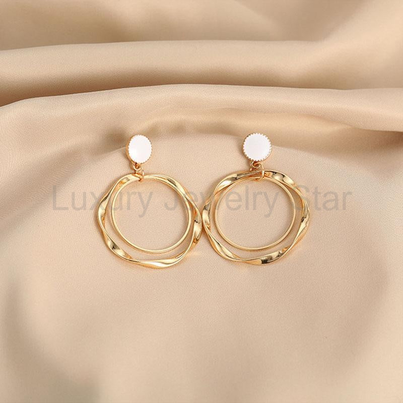 Double Flower Earrings - image 3