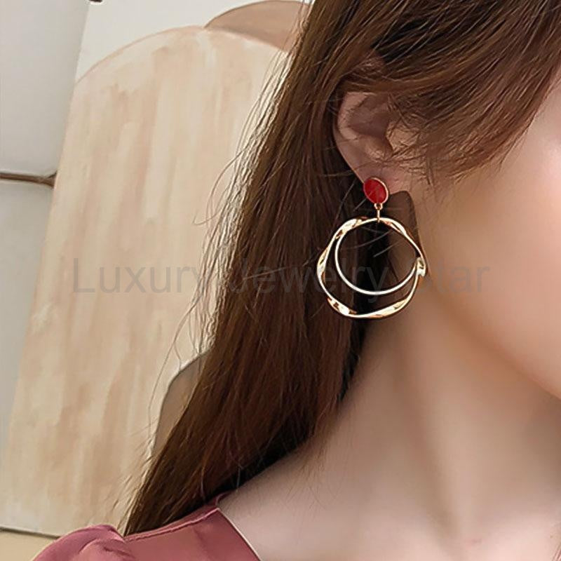 Double Flower Earrings - image 5