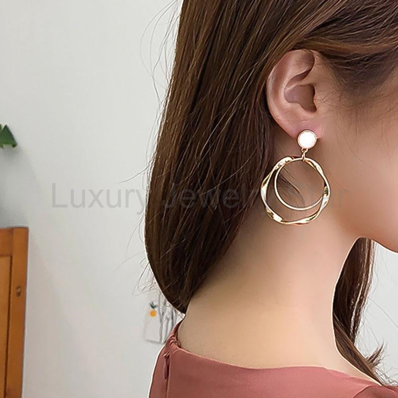 Double Flower Earrings - image 6