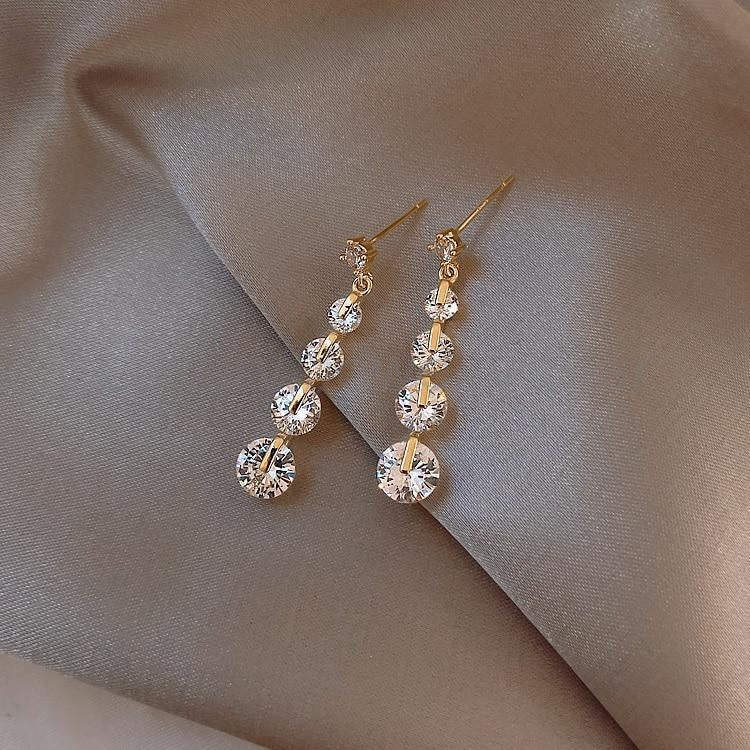 Celia Crystal Drop Earrings - image 2