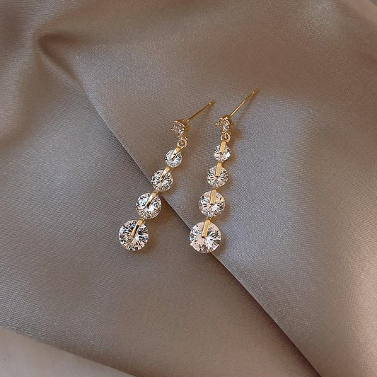 Celia Crystal Drop Earrings - image 2