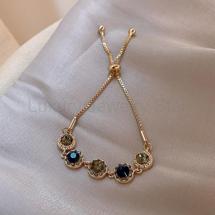 Amelie Crystal Gold Bracelet