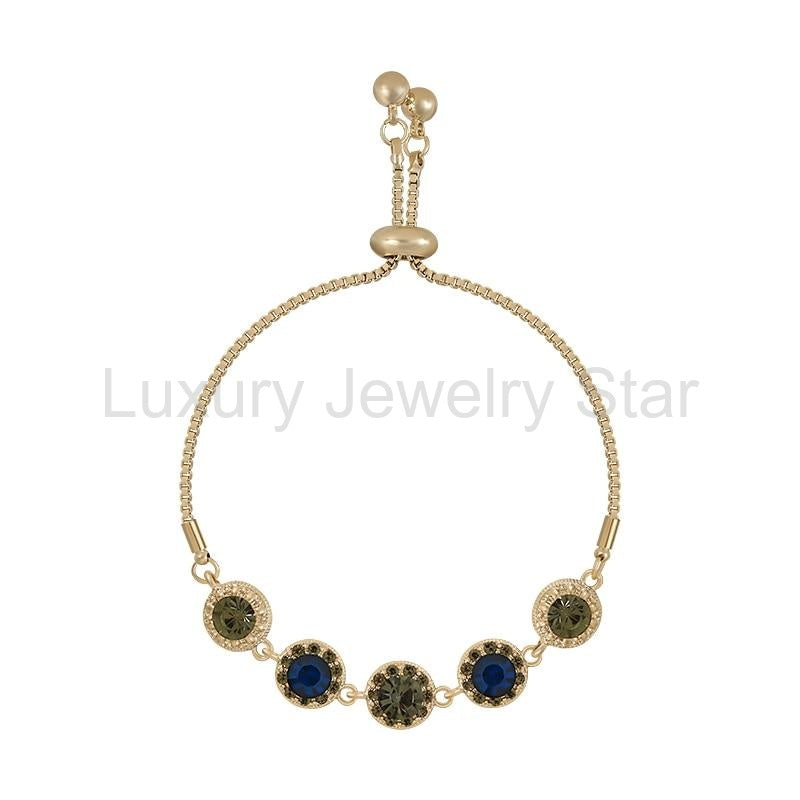 Amelie Crystal Gold Bracelet - image 5