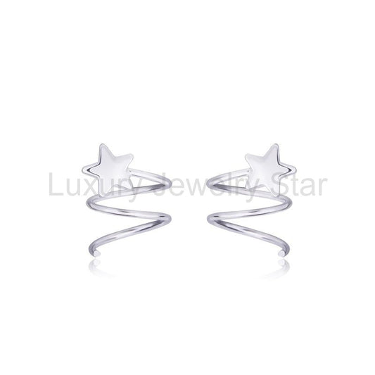 Star Spring Rotating Wave Earrings - image 2