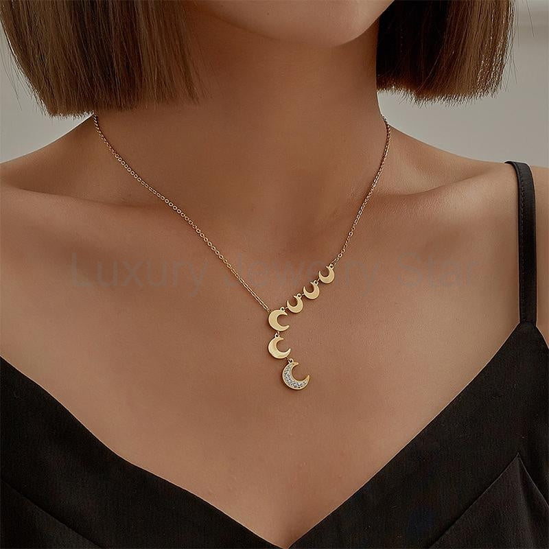 Series of moon pendants