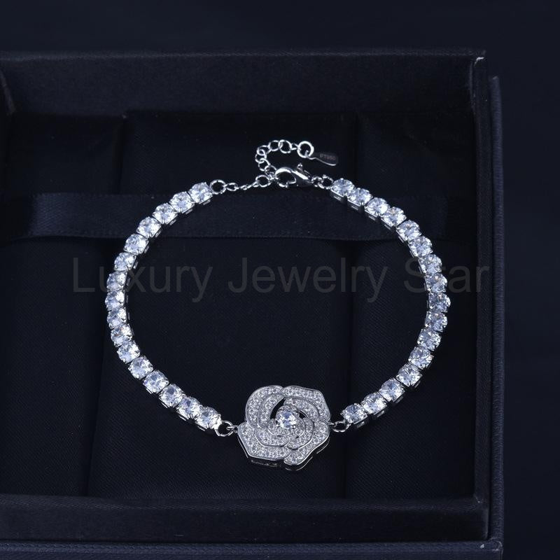 Full diamond rose bracelet - image 2