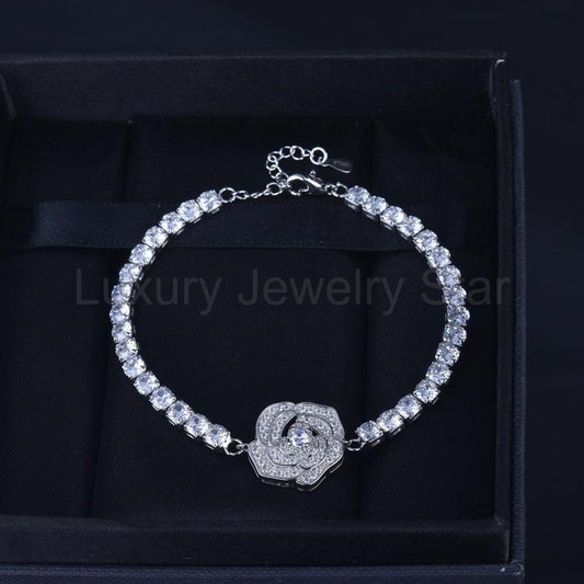Full diamond rose bracelet - image 2