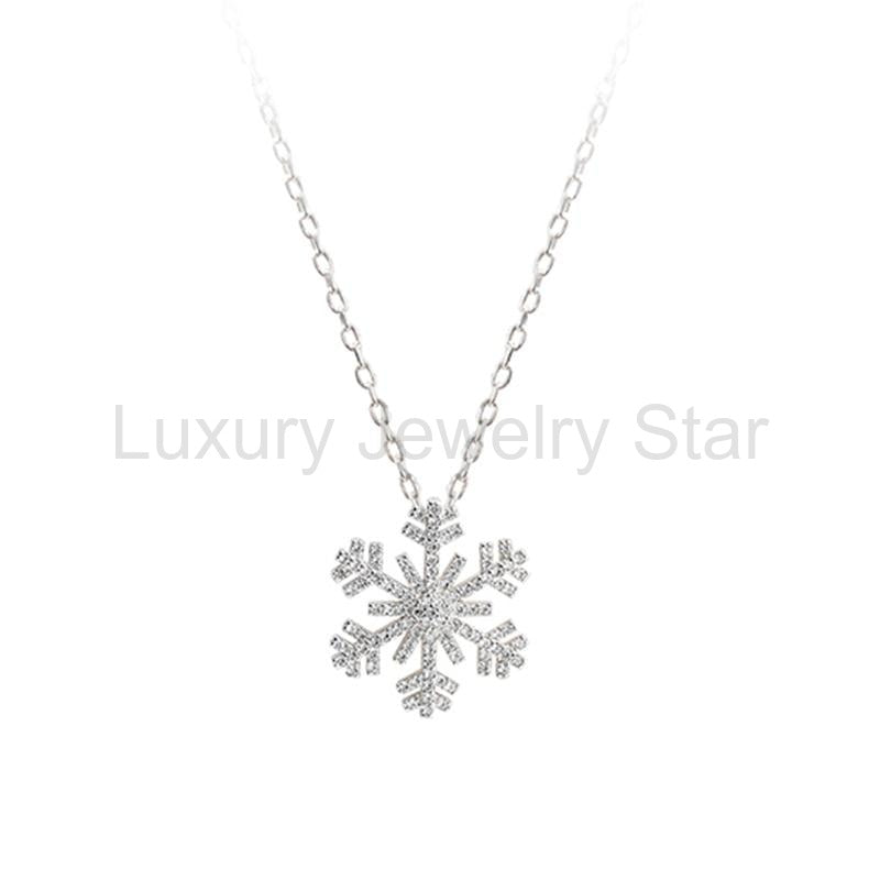 Silver Snowflake Necklace - image 3