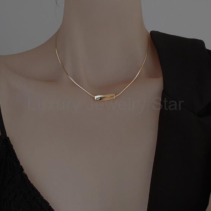 Simple geometric necklace - image 2