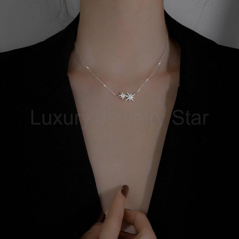 2025 Twin Moon Star Necklace - image 2