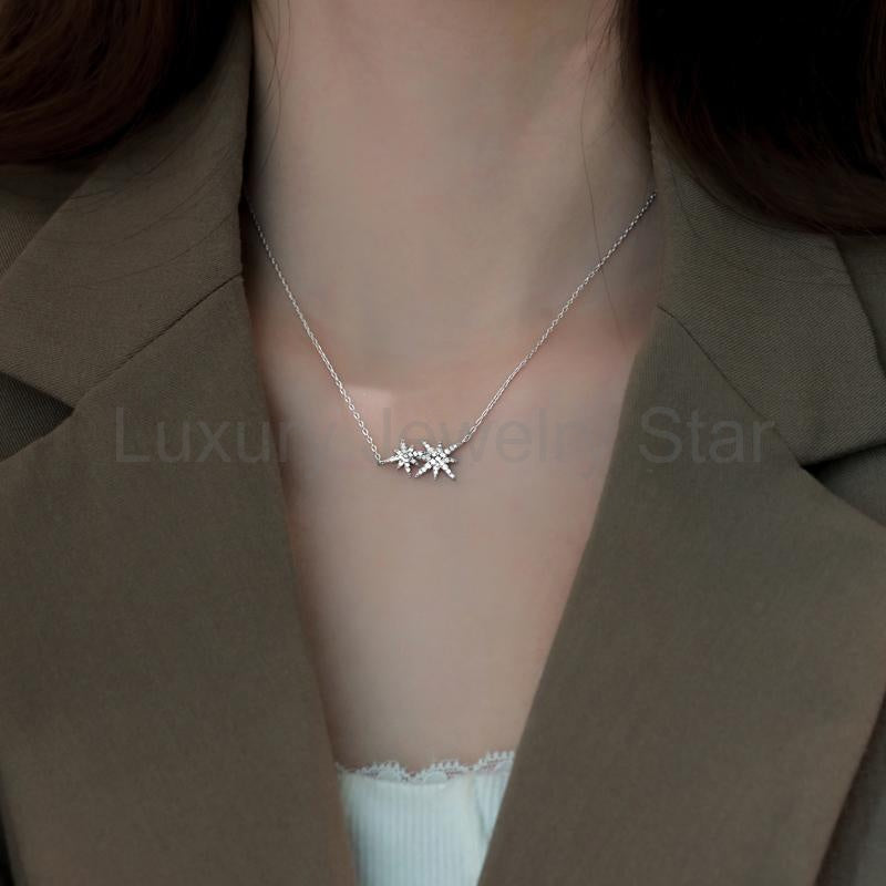 2025 Twin Moon Star Necklace - image 3