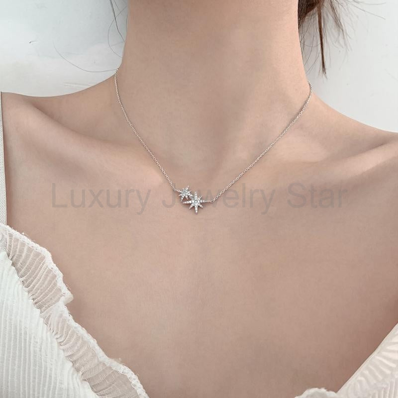 2025 Twin Moon Star Necklace - image 4