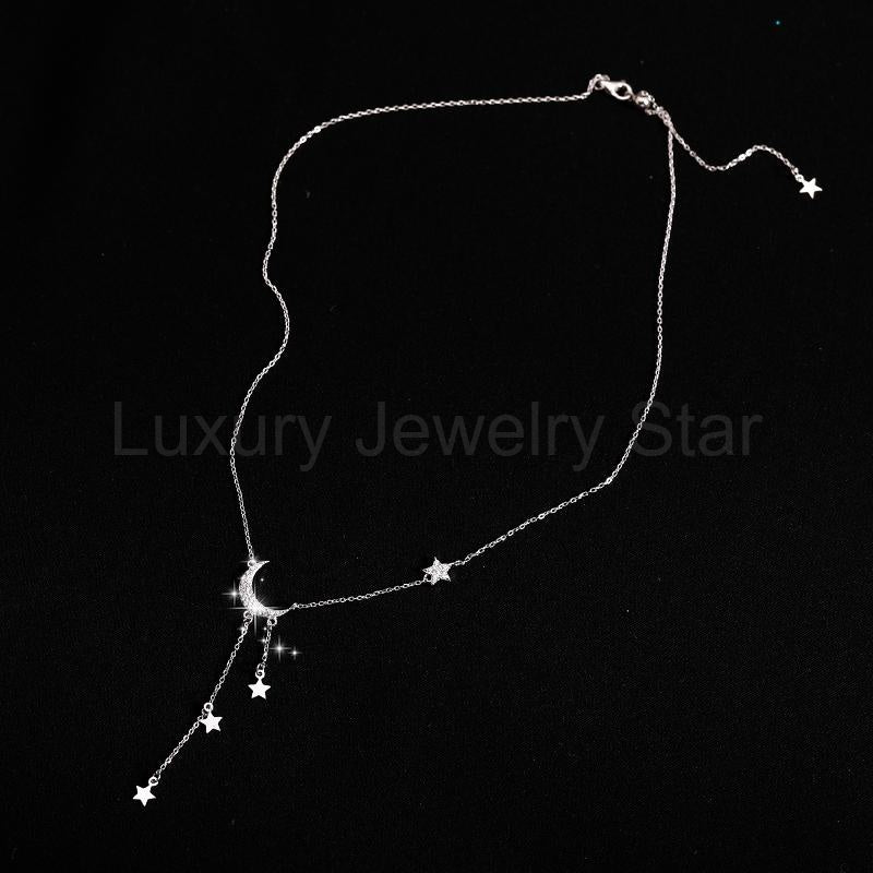 2025 Star and Moon Tassel Necklace - image 3