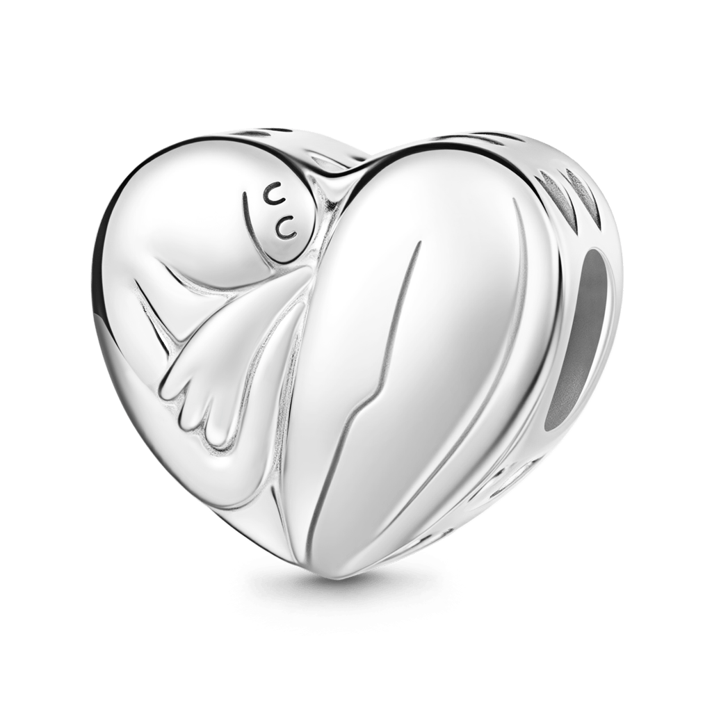 Gnoce Self-Love Heart Personalized Photo Charm