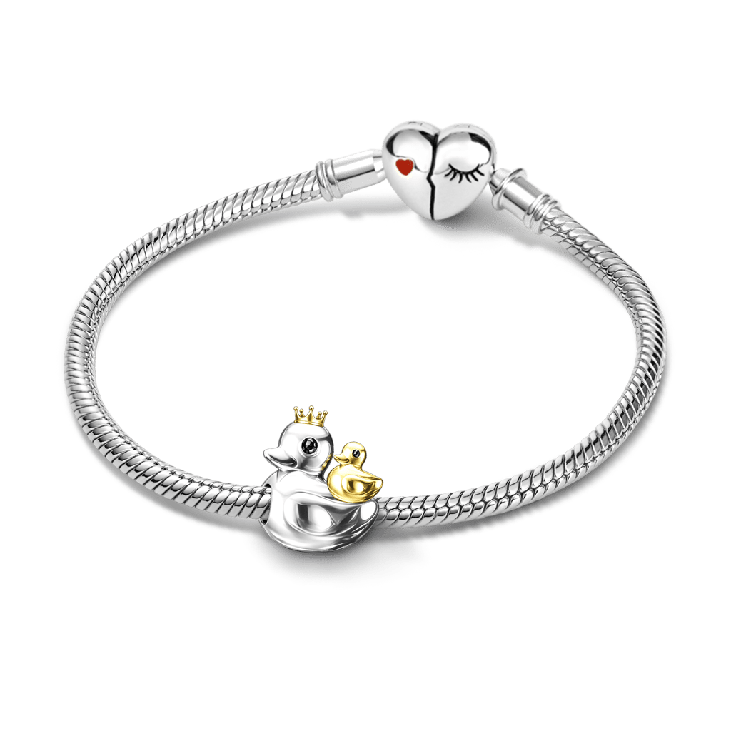 Gnoce Mother's Day Little Yellow Duck Mother-Child Charm