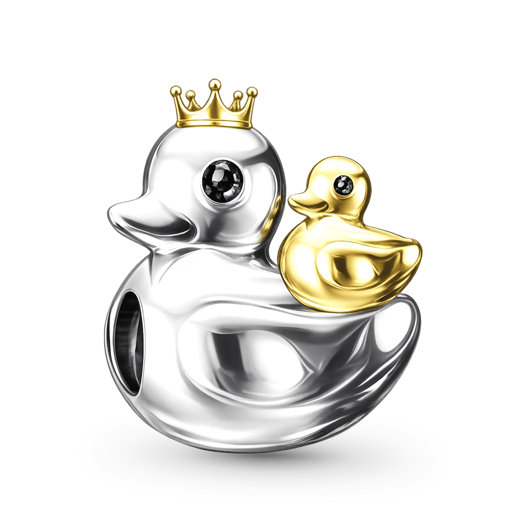 Gnoce Mother's Day Little Yellow Duck Mother-Child Charm