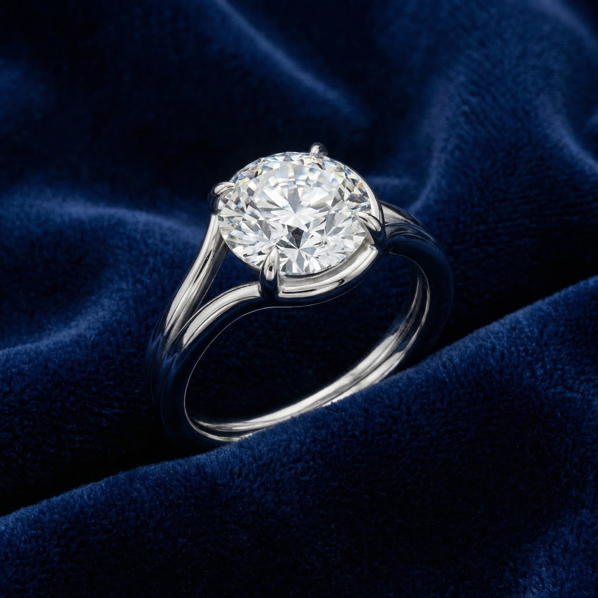 Certified 2Ct Blaire Diamond Knot Solitaire Engagement RIng 14k Gold Lab Grown