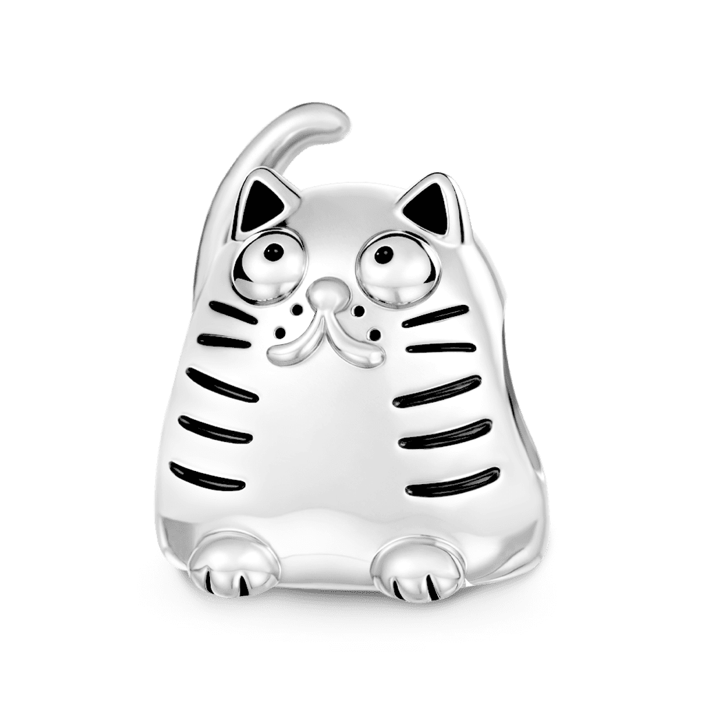 Gnoce Cat Engravable Charm