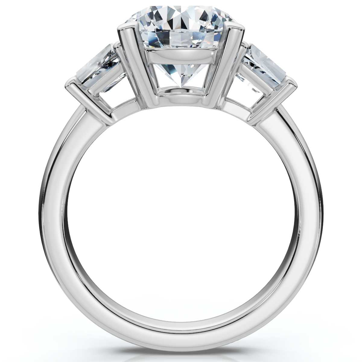 Certified 3 3/4Ct Kiran Diamond Engagement Ring 14k Gold