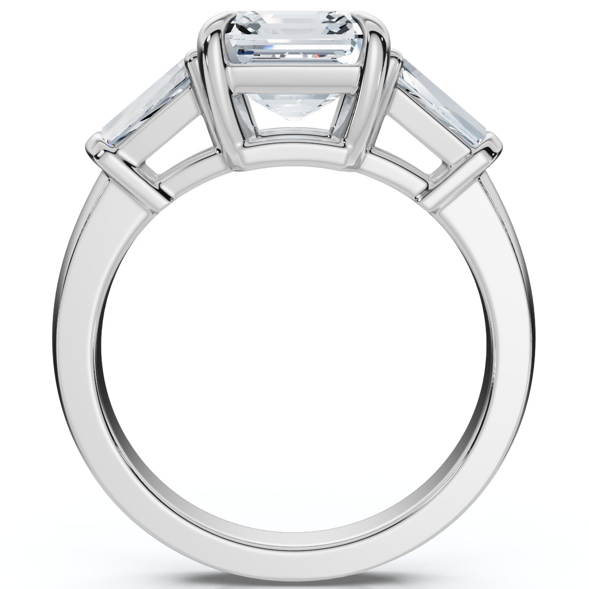 Certified 2 1/2Ct Paulina Asscher Dut Diamond Engagement Ring 14k Gold Lab Grown