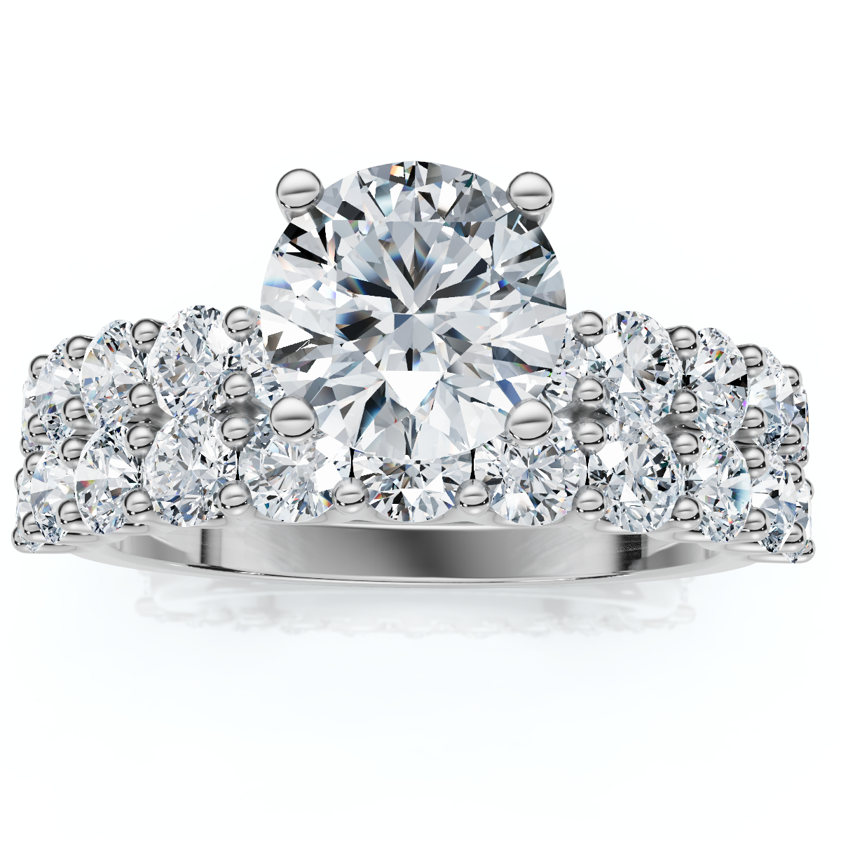 2 1/2Ct Celeste Diamond Engagement Ring Set 10K Gold Lab Grown