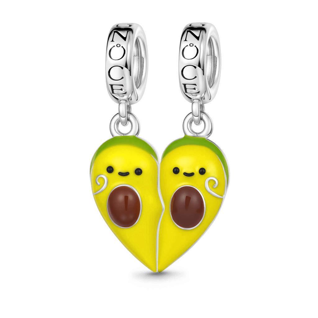 Gnoce Avocado Couple Customized Double Pendant Dangle Charm