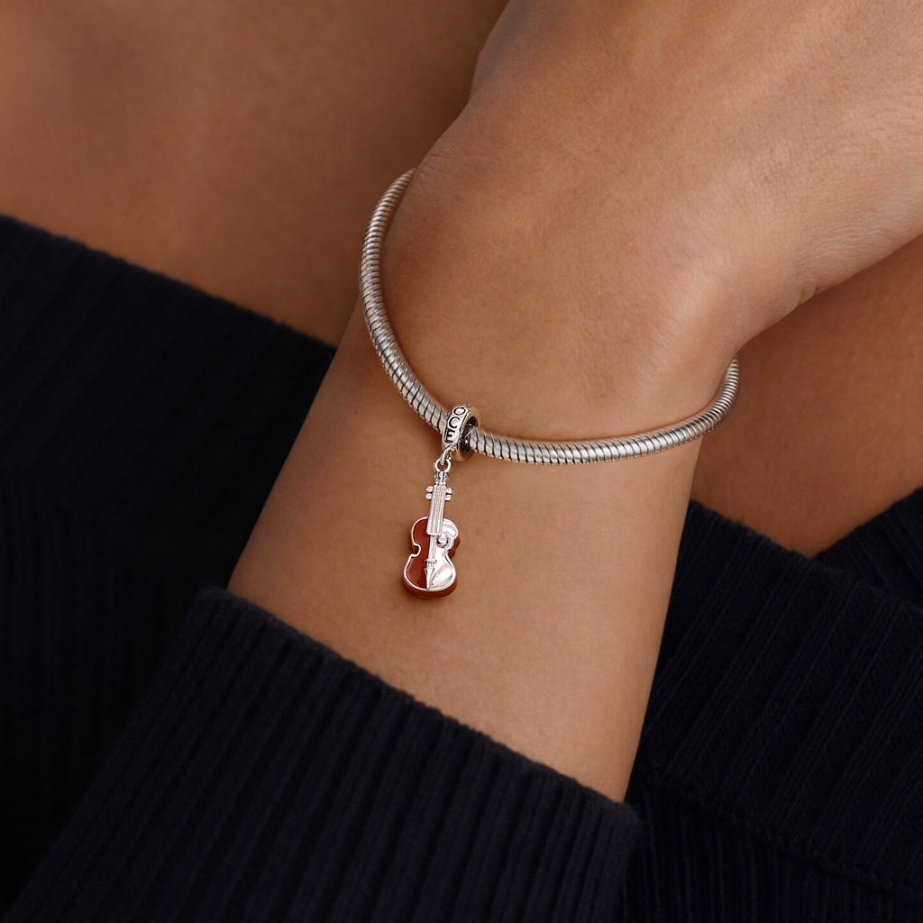 Gnoce Violin Pendant Dangle Charm