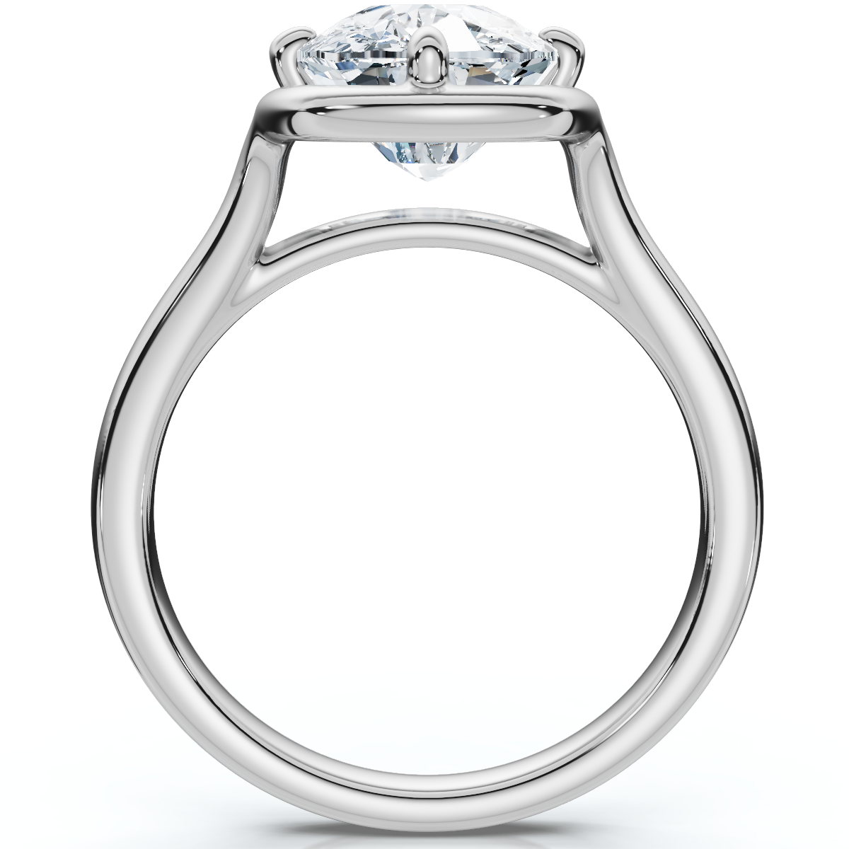 Certified 3Ct Sylva Elongated Cushion Diamond Engagement Ring 14k Gold Lab Grown