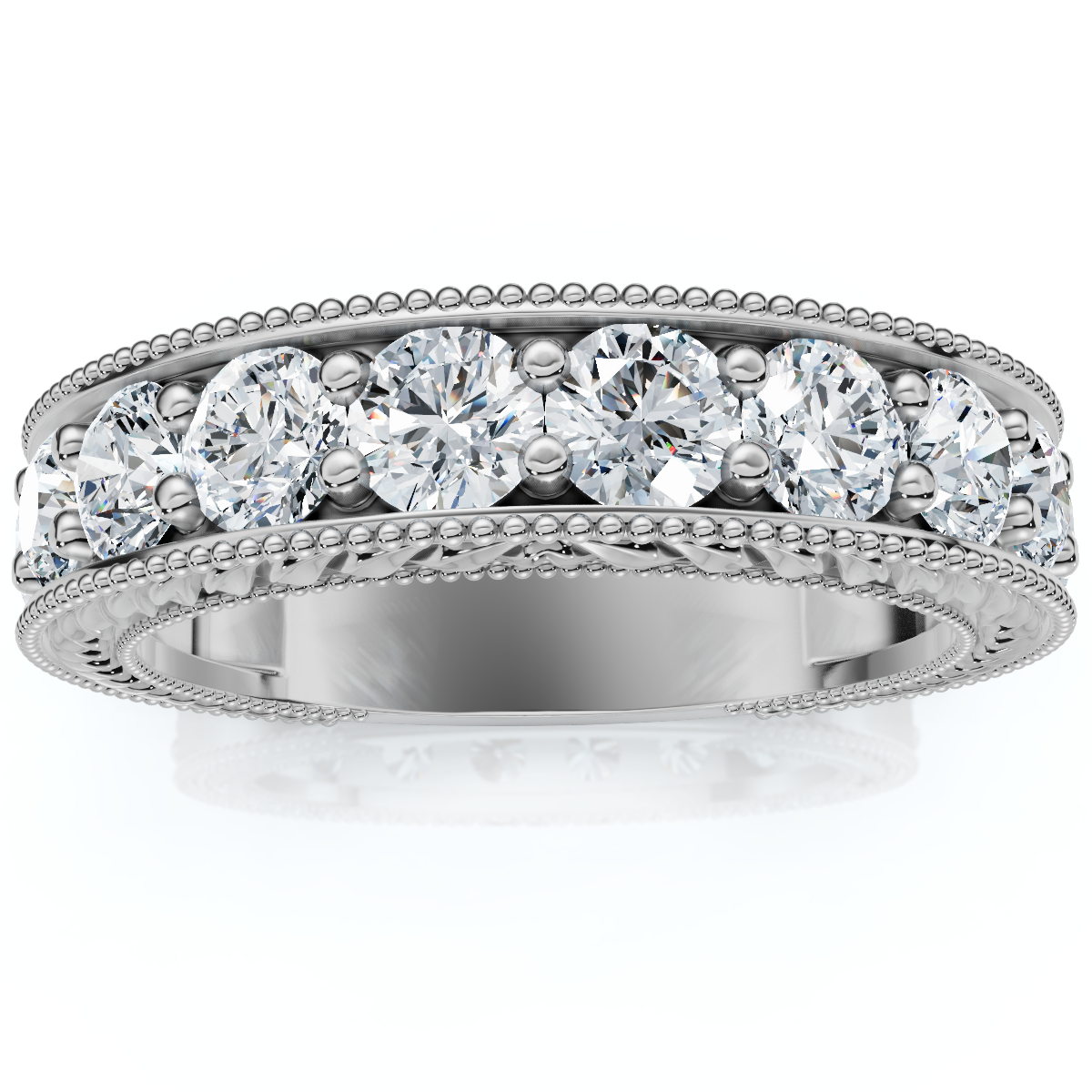 1Ct Heather Diamond Vintage Wedding Ring 10k Gold Lab Grown