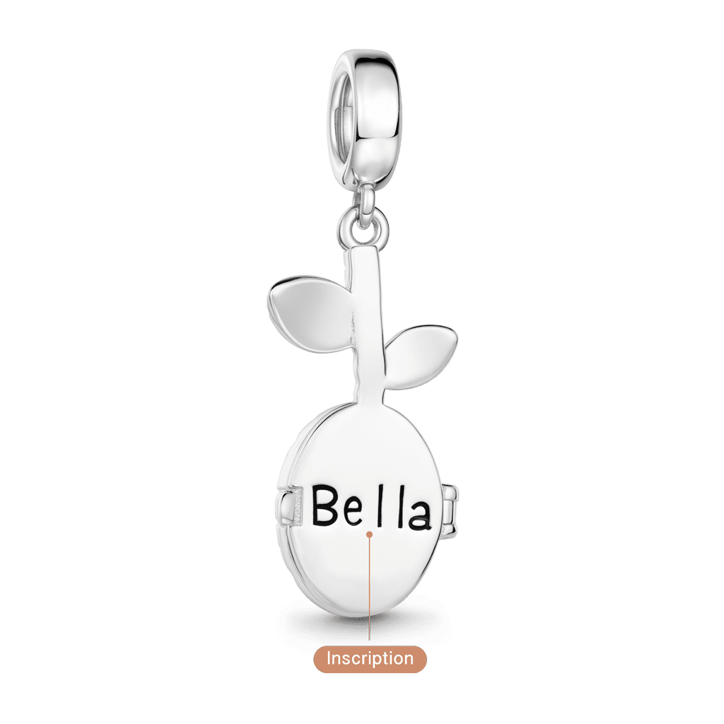 Gnoce  Customized Birthstone Seed Pendant Dangle Charm