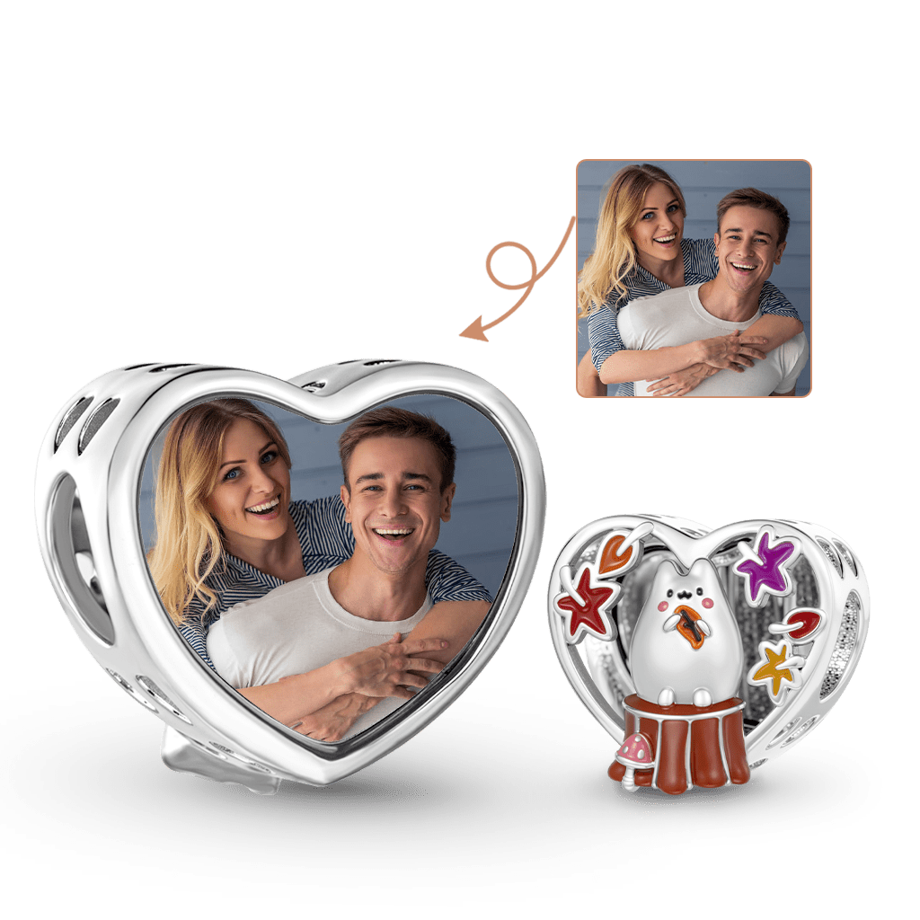Gnoce  Cat Personalized Photo Charm