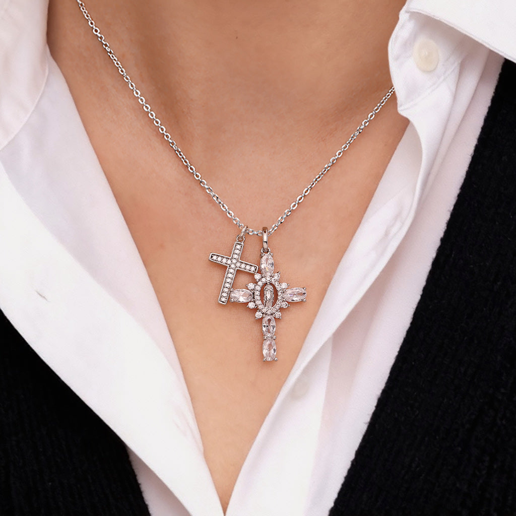 Gnoce  Cross Pendant Necklace