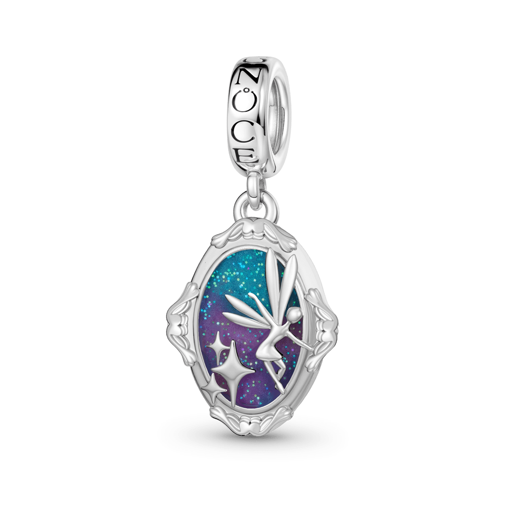 Gnoce Glow-in-the-Dark Fairy Charm Platinum-plated Silver Blend