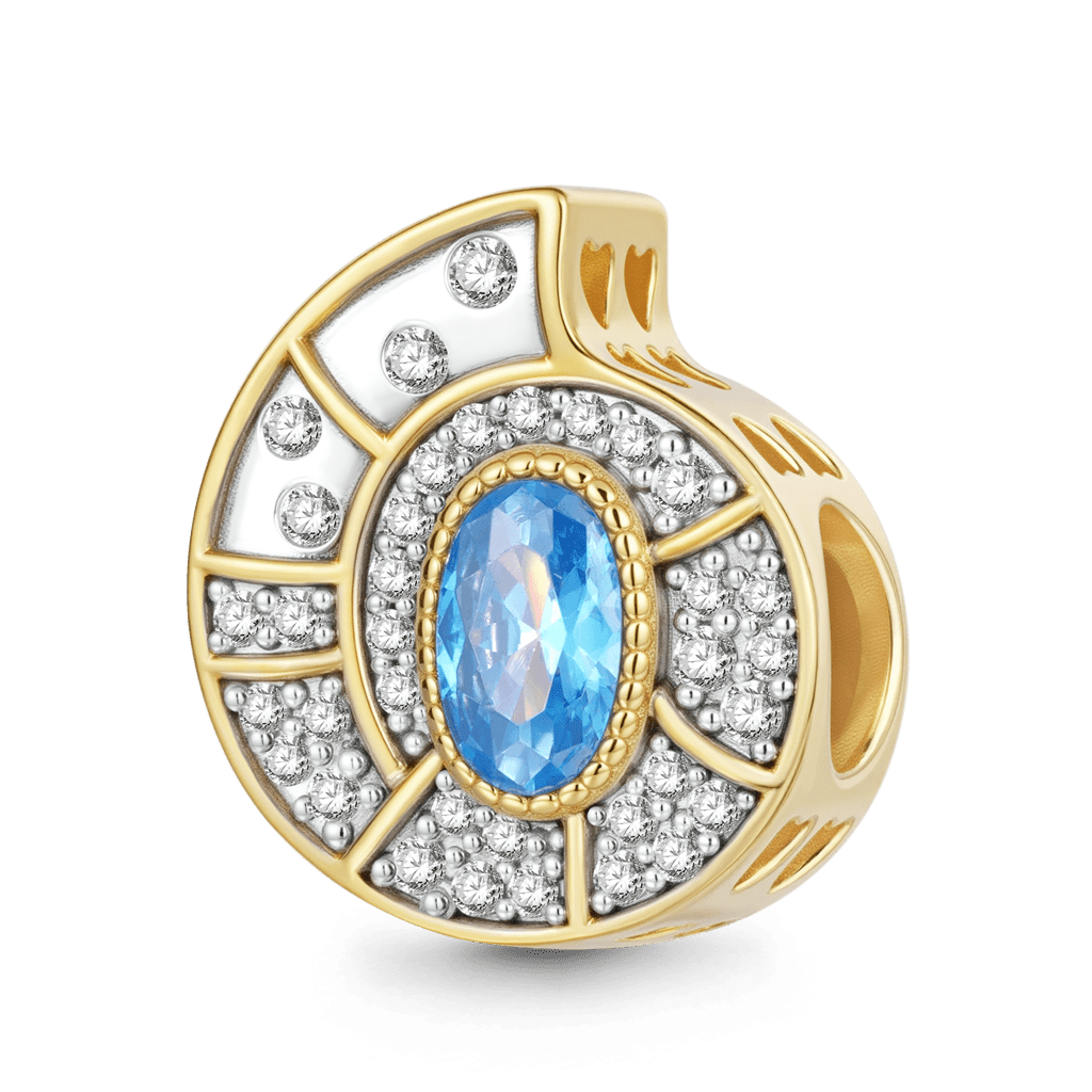 Gnoce  Conch Charm Platinum-plated Silver Blend