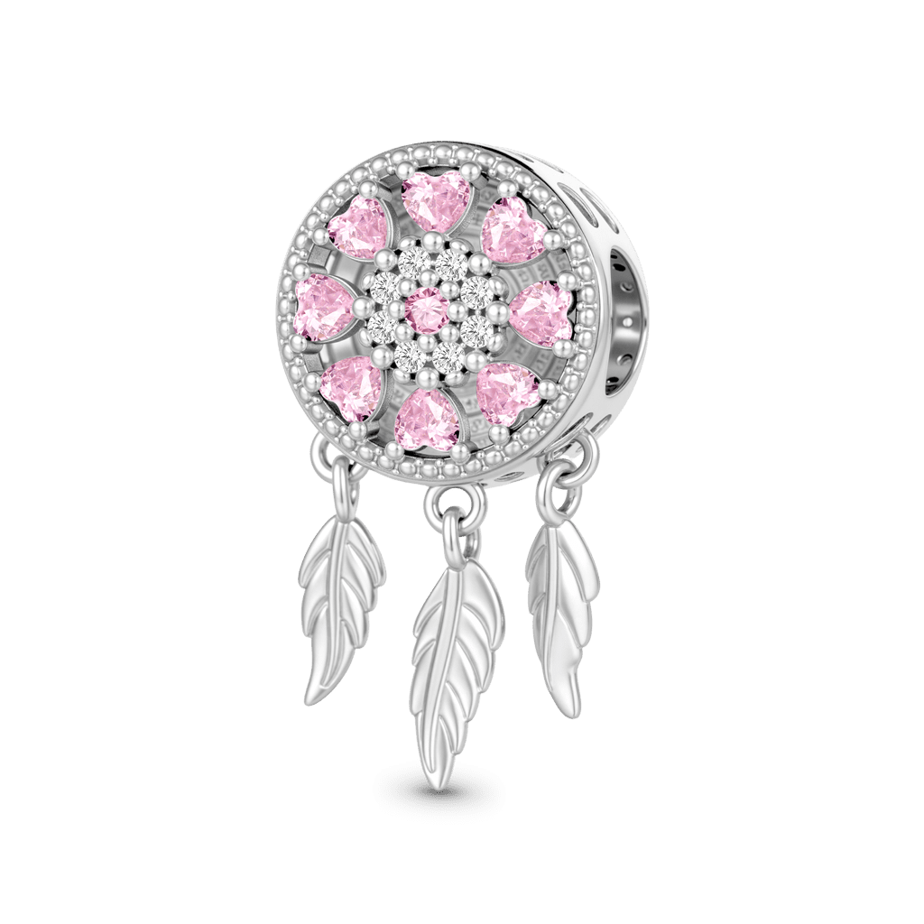 Gnoce  Dreamcatcher Charm Platinum-plated Silver Blend