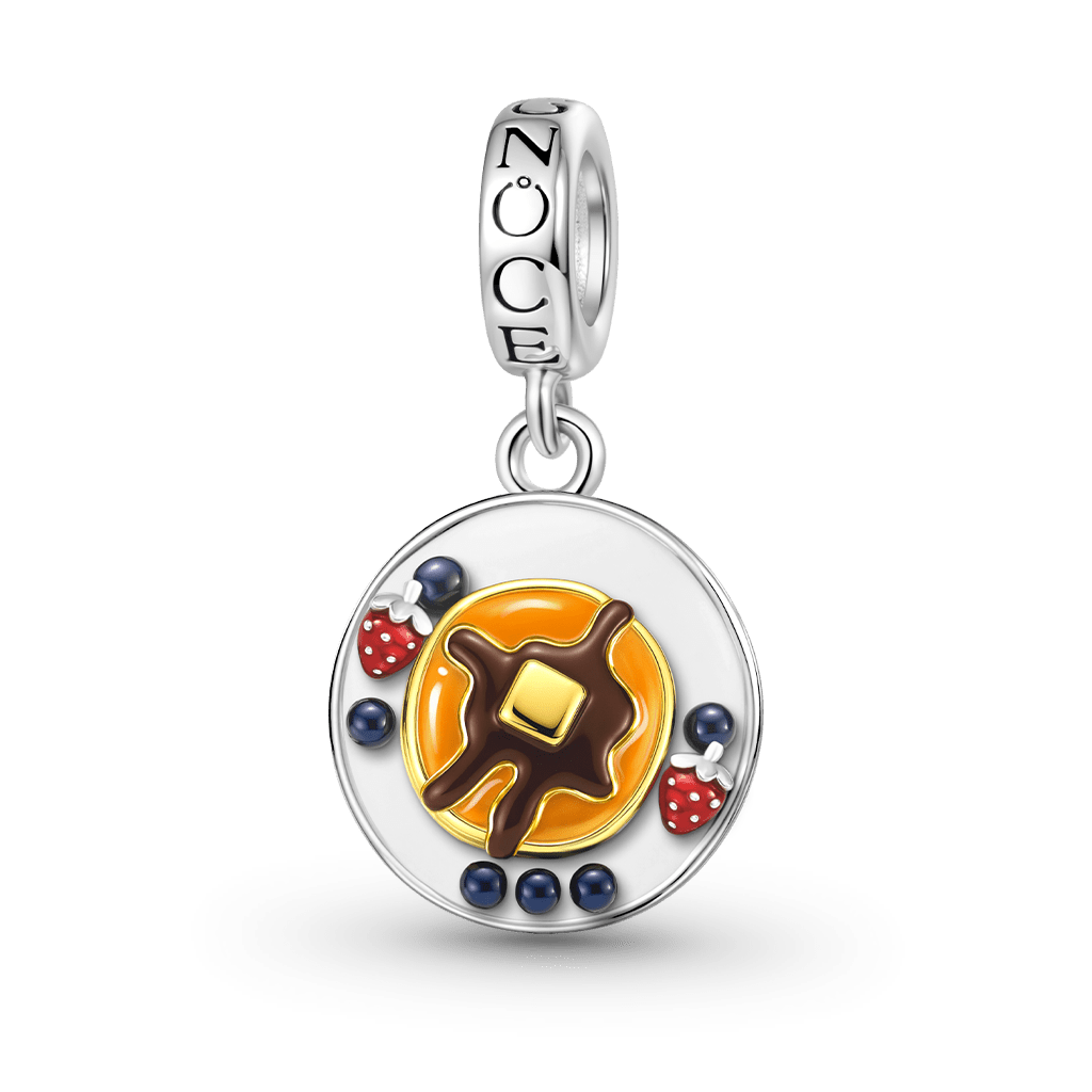 Gnoce  Pancake Charm Platinum-plated Silver Blend