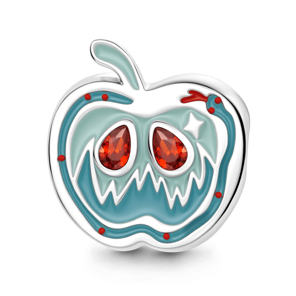 Gnoce  Half An Apple Charm Platinum-plated Silver Blend