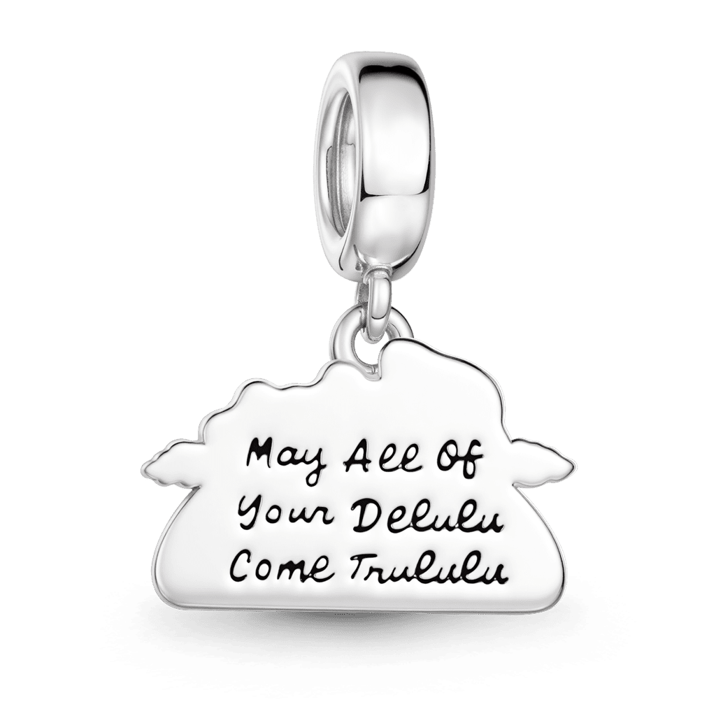 Gnoce  Delulu Meter Charm Platinum-plated Silver Blend