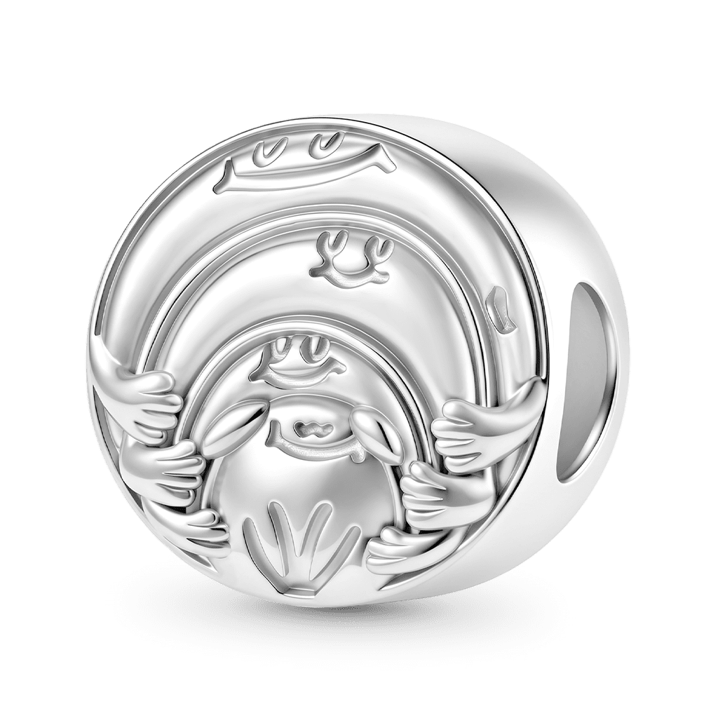 Gnoce  Personalized Photo Charm Platinum-plated Silver Blend