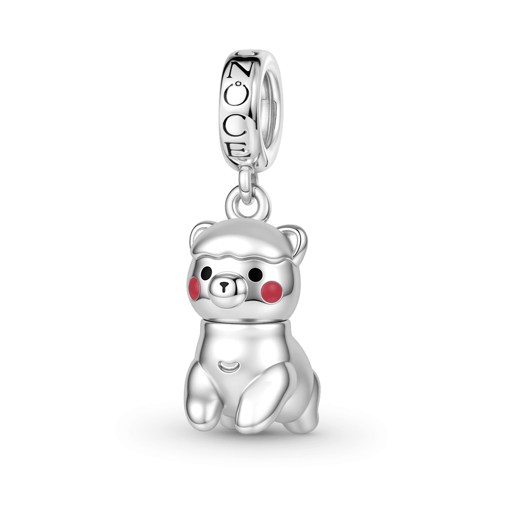 Gnoce  Alpaca Charm Platinum-plated Silver Blend