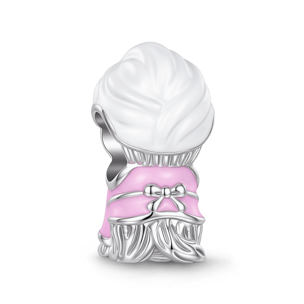 Gnoce  Dog Wearing A Headscarf Charm Platinum-plated Silver Blend