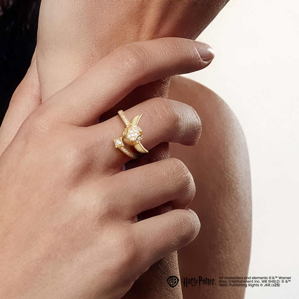 Gnoce  Harry Potter Golden Snitch Ring