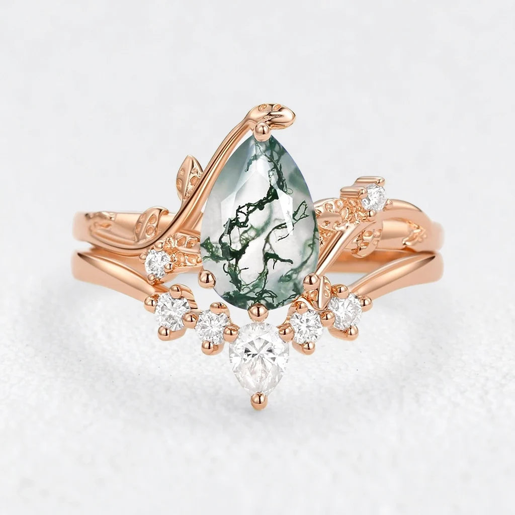 Eleonora’s Mirage | Pear Tanzanite Bridal Duo