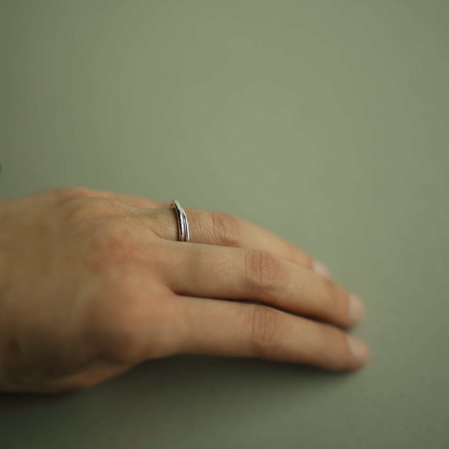 SILVER LOVERS RING