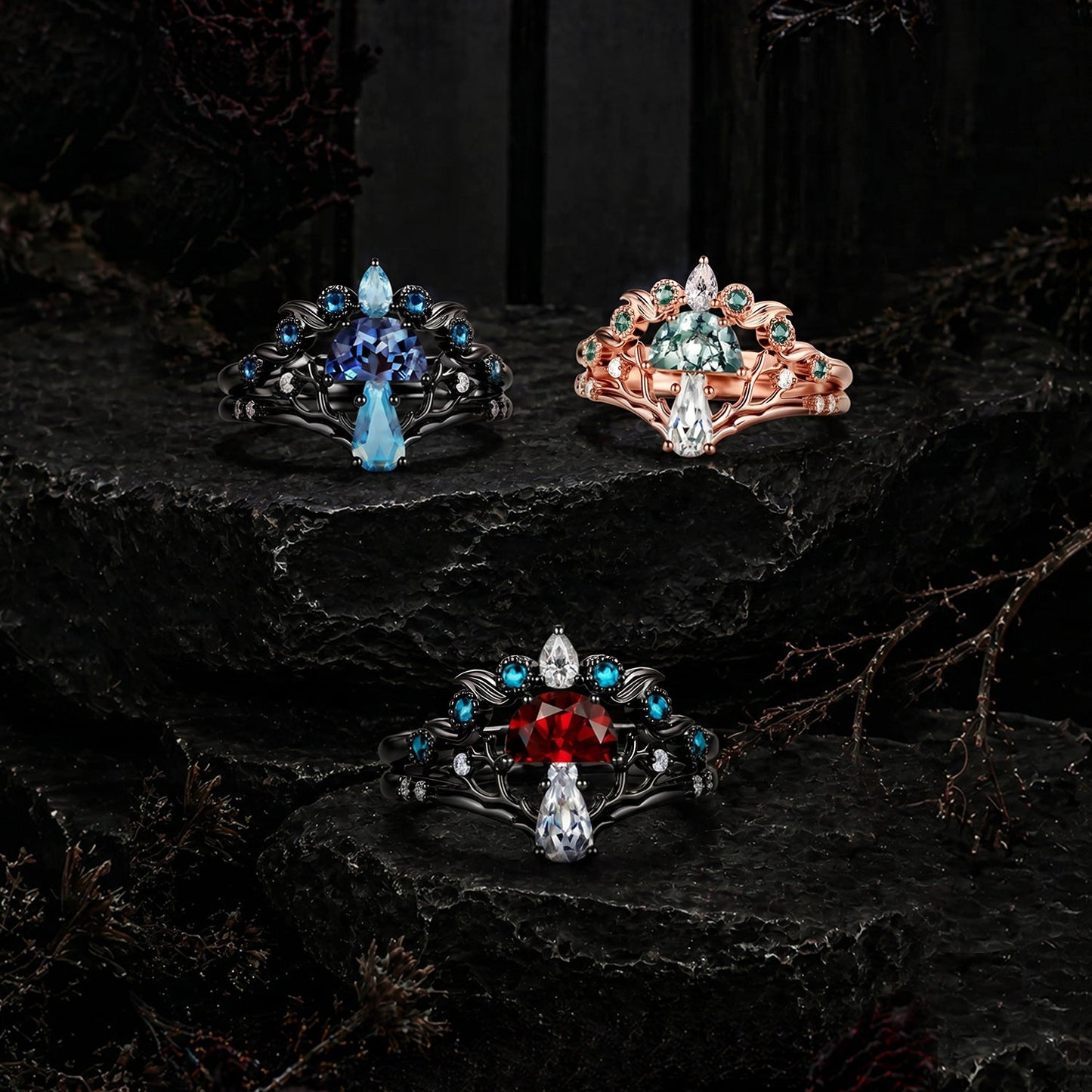 Color Your Tree of Life Mushroom Ring