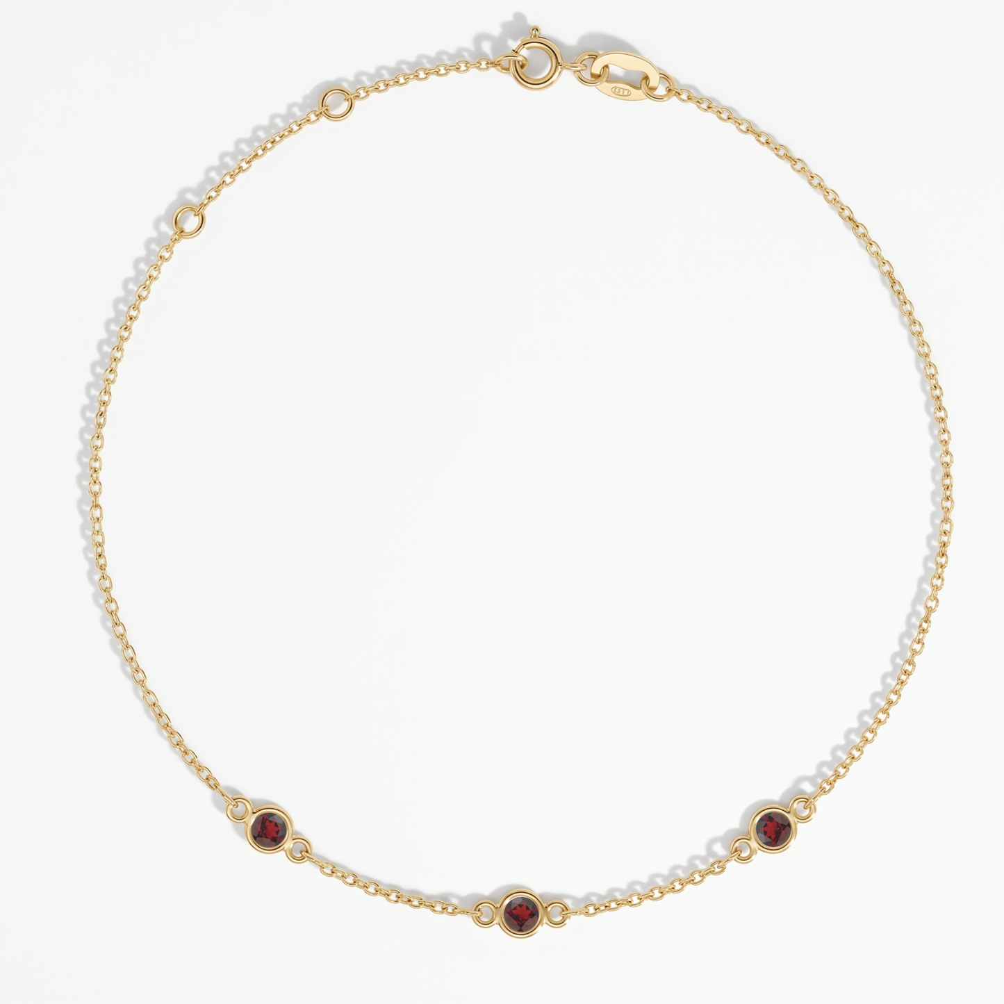 The Three Station Bracelet | Cable Chain