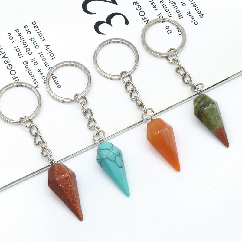 Gemstone Crystal Keychain Set - Natural Healing Stone - Crystal Gift Accessories - New!