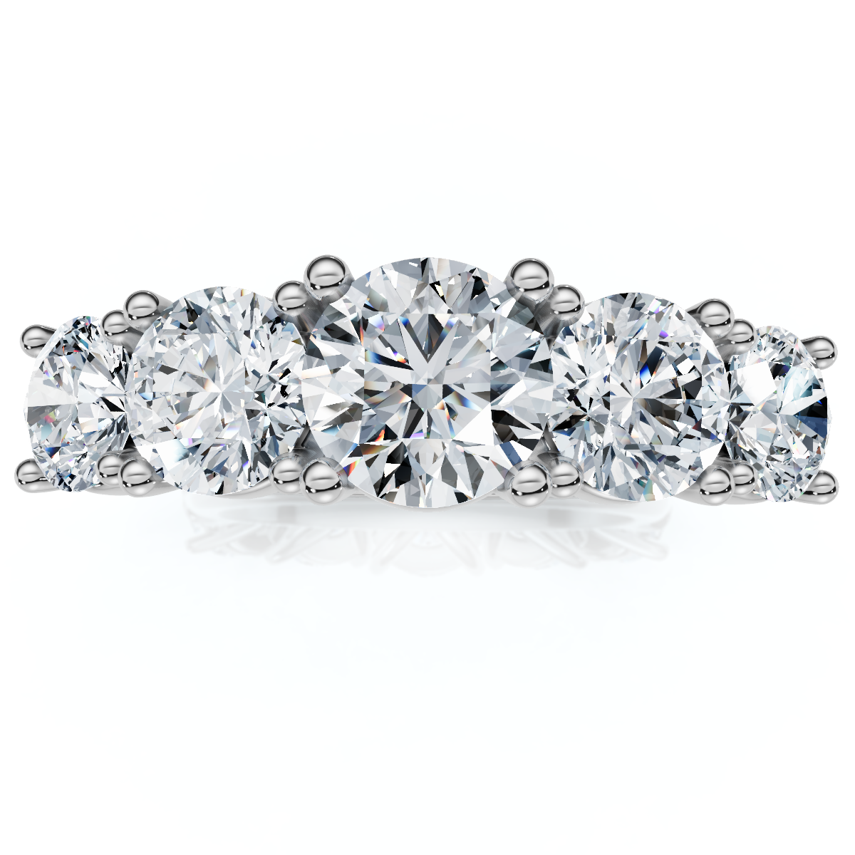 2 1/6Ct Elina Five-Stone Diamond Engagement Ring 14K Gold Lab Grown